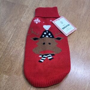 Red Reindeer Dog Sweater